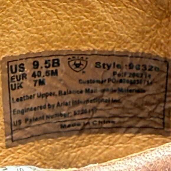 Ariat Spat II Women's Brown Leather Ankle Boots Size 9.5 Snap Detail Bootie - Picture 7 of 13